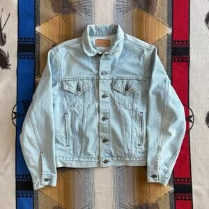 Vintage Levis Jacket Mens Large Blue Denim Trucker 70506 Made In USA Type III